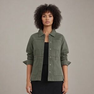 Time and Tru Olive Green Utility Jacket - Women